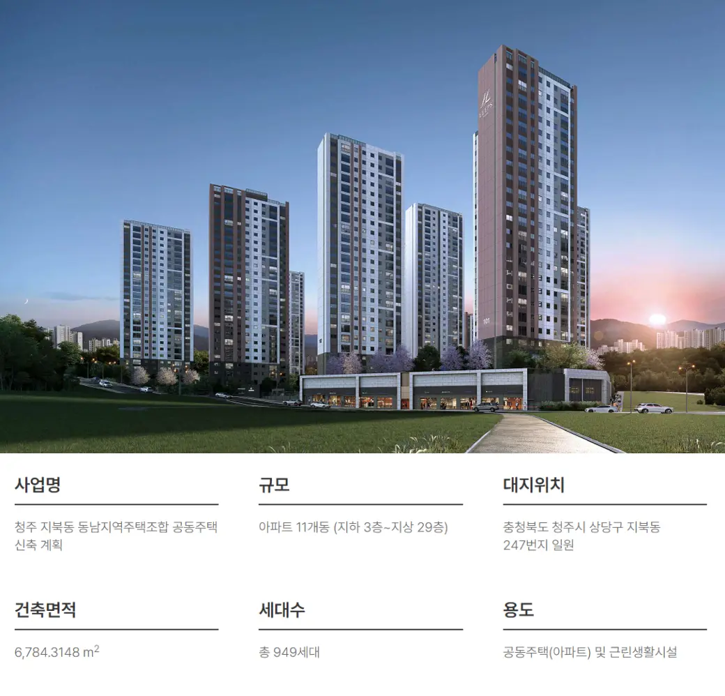 청주 한양립스 더 벨루체 사업개요